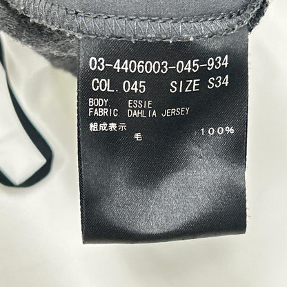 theory luxe セオリーリュクス 24AW 03-4406003 グレー ウール ドローストリング イージーテーパードパンツ ボトムス