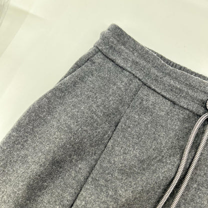 theory luxe セオリーリュクス 24AW 03-4406003 グレー ウール ドローストリング イージーテーパードパンツ ボトムス