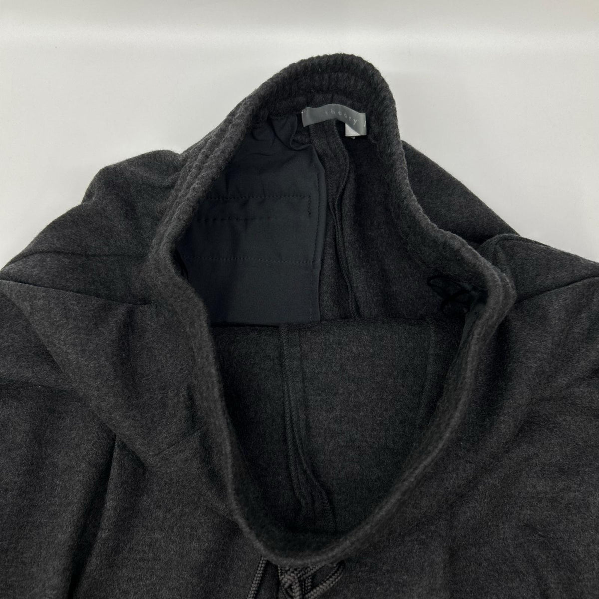 theory luxe セオリーリュクス 24AW 03-4406003 グレー ウール ドローストリング イージーテーパードパンツ ボトムス