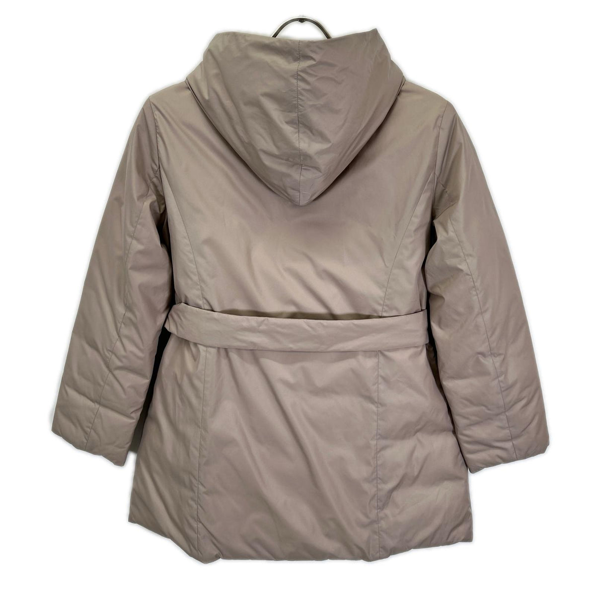 theory luxe セオリーリュクス 03-3409631 グレー ナイロン ベルテッド DANNY BLASTER フーディダウンコート コート