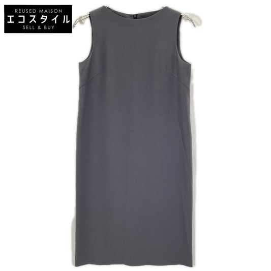 theory luxe セオリーリュクス 03-3205505 グレー ポリエステル バックスリット ノースリーブワンピース ワンピース