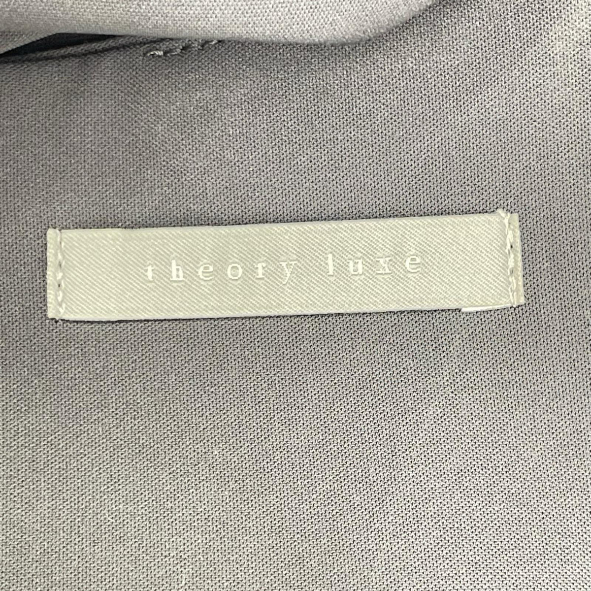 theory luxe セオリーリュクス 03-3205505 グレー ポリエステル バックスリット ノースリーブワンピース ワンピース
