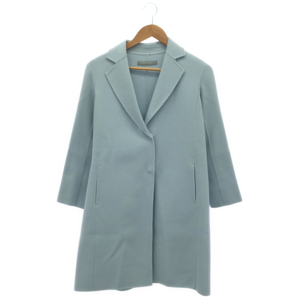 theory luxe セオリーリュクス 03-0309614 ライトブルー ウール×カシミヤ シングルチェスターコート トップス