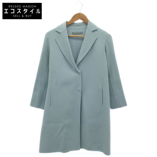 theory luxe セオリーリュクス 03-0309614 ライトブルー ウール×カシミヤ シングルチェスターコート トップス