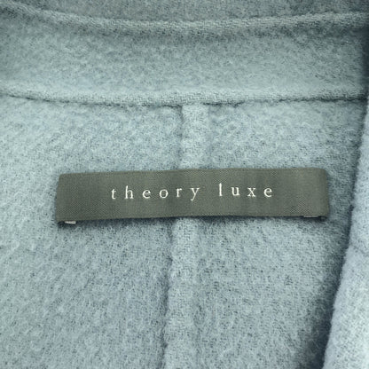 theory luxe セオリーリュクス 03-0309614 ライトブルー ウール×カシミヤ シングルチェスターコート トップス