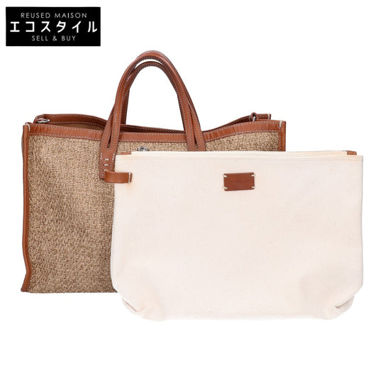 A VACATION アヴァケーション 【美品】BREAD M ブレッドM レザーハンドル 2WAYショルダー トートバッグ
