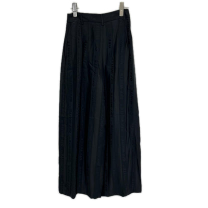 OFF-WHITE オフホワイト OWCA078R19C85057 ブラック ロゴストライプ ワイドパンツ ボトムス