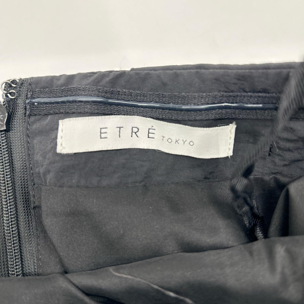 ETRE TOKYO エトレトウキョウ ブラック ナイロンワッシャーベアドレス ワンピース