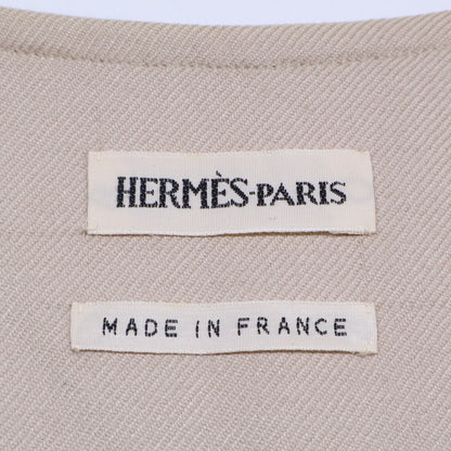 HERMES エルメス マルジェラ期 カシミヤ ベルト付 ロングジレ コート