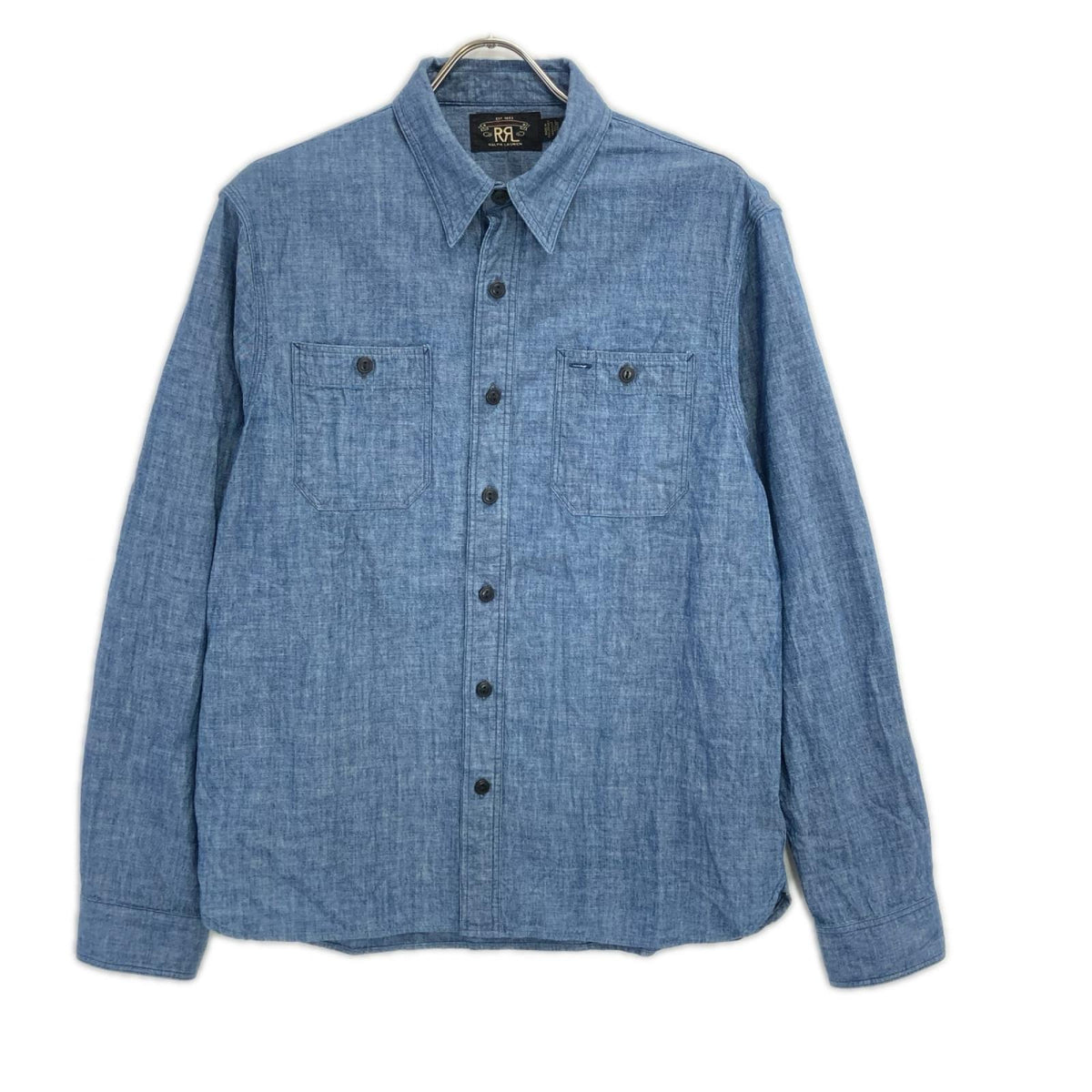 RRL ダブルアールエル ライトブルー コットン100 ロングスリーブ ボタンシャツ トップス