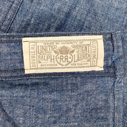 RRL ダブルアールエル ライトブルー コットン100 ロングスリーブ ボタンシャツ トップス