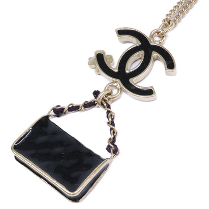 CHANEL シャネル 美品 B12A マトラッセバッグ/クローバー＆ココマークモチーフ ロングチェーン ネックレス