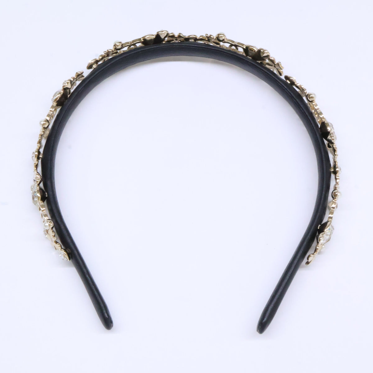 CHANEL シャネル ココマーク パール＆クローバー ハートビジュー カチューシャ/ヘッドアクセサリー ヘアアクセサリー