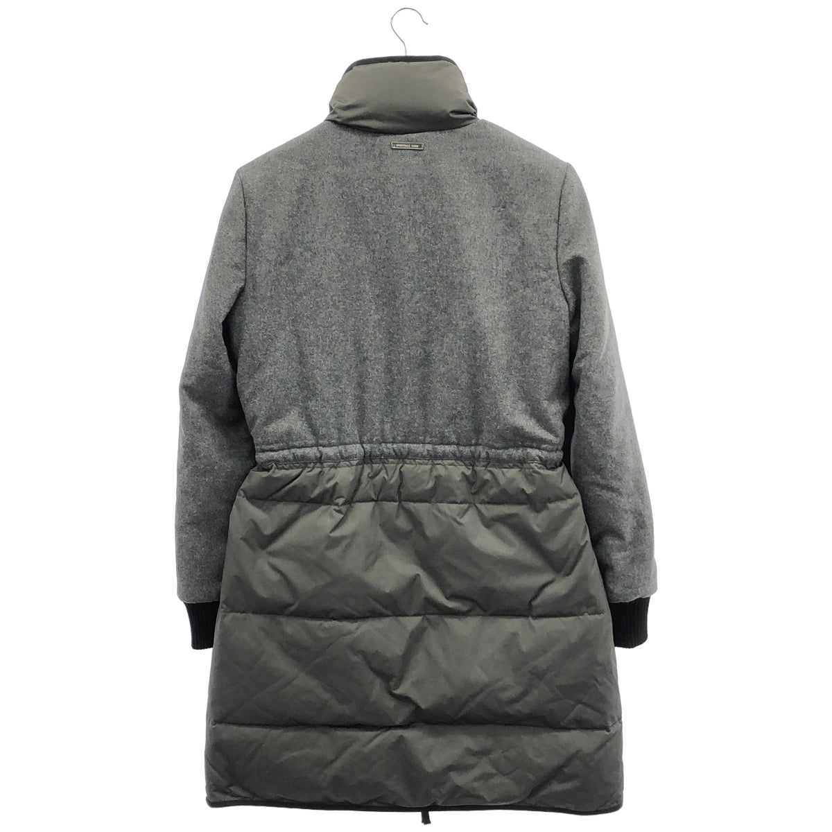 SPORTMAX CODE スポーツマックスコード チャコール ナイロン×ウール リブ フルジップ ダウンジャケット トップス