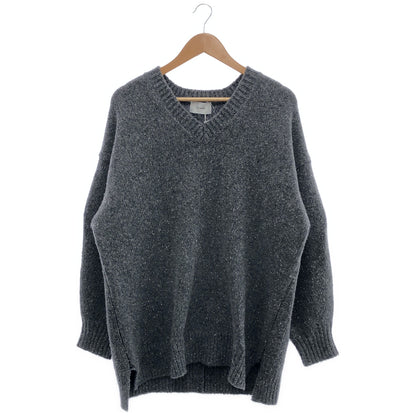 CLANE クラネ 15106-2112 グレー OVER V NECK KNIT TOPS トップス