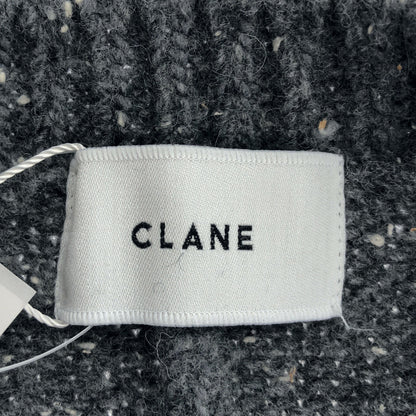 CLANE クラネ 15106-2112 グレー OVER V NECK KNIT TOPS トップス