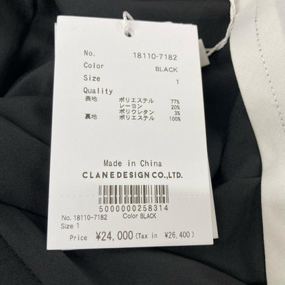 CLANE クラネ 18110-7182 ブラック WAIST BELT DAD PANTS ボトムス