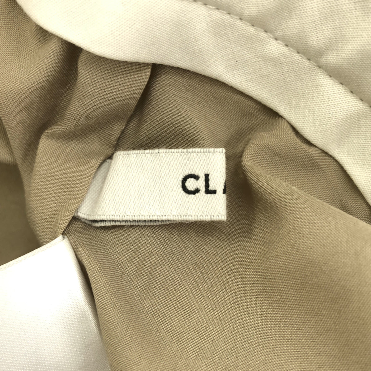 CLANE クラネ 18110-7182 ベージュ WAIST BELT DAD PANTS ボトムス