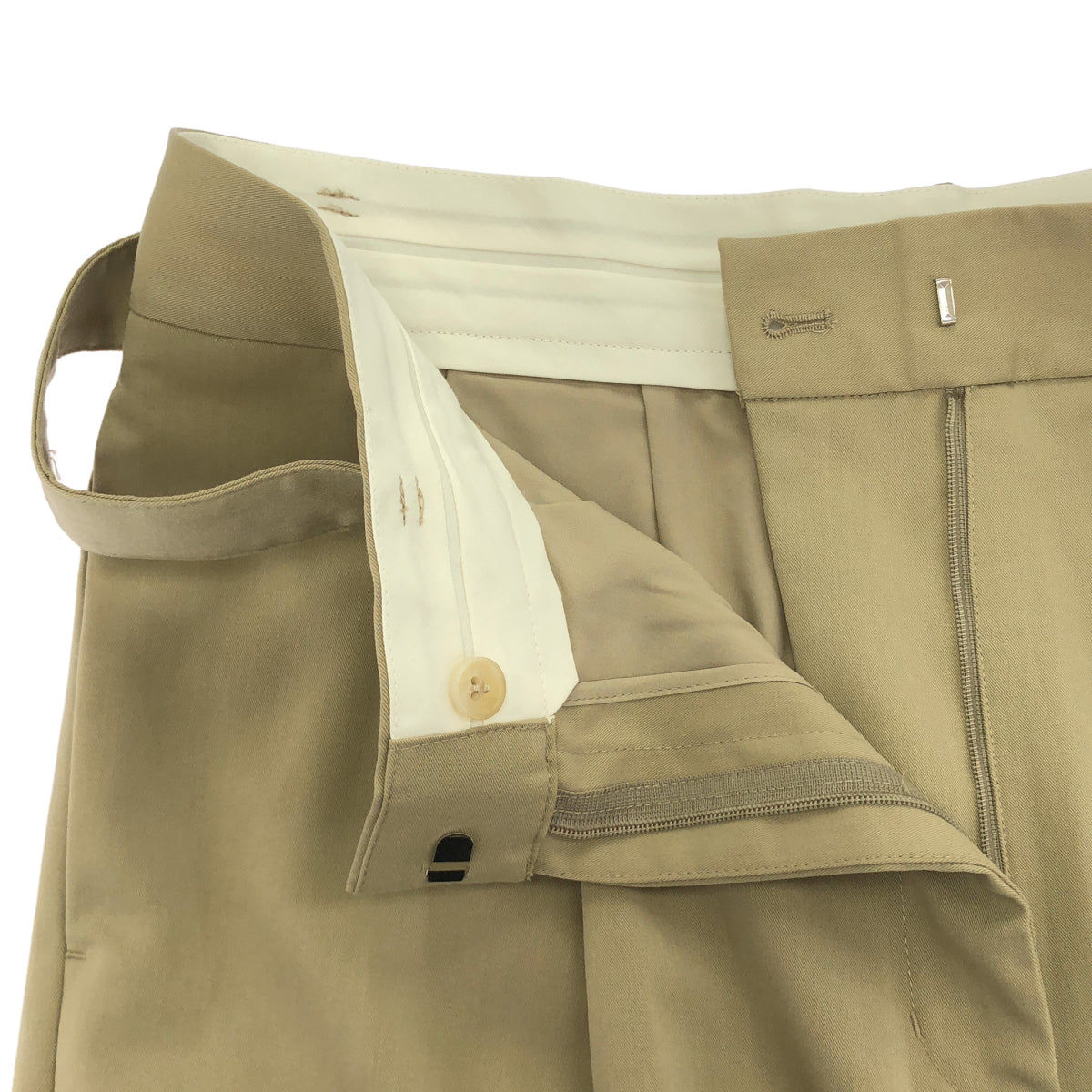 CLANE クラネ 18110-7182 ベージュ WAIST BELT DAD PANTS ボトムス
