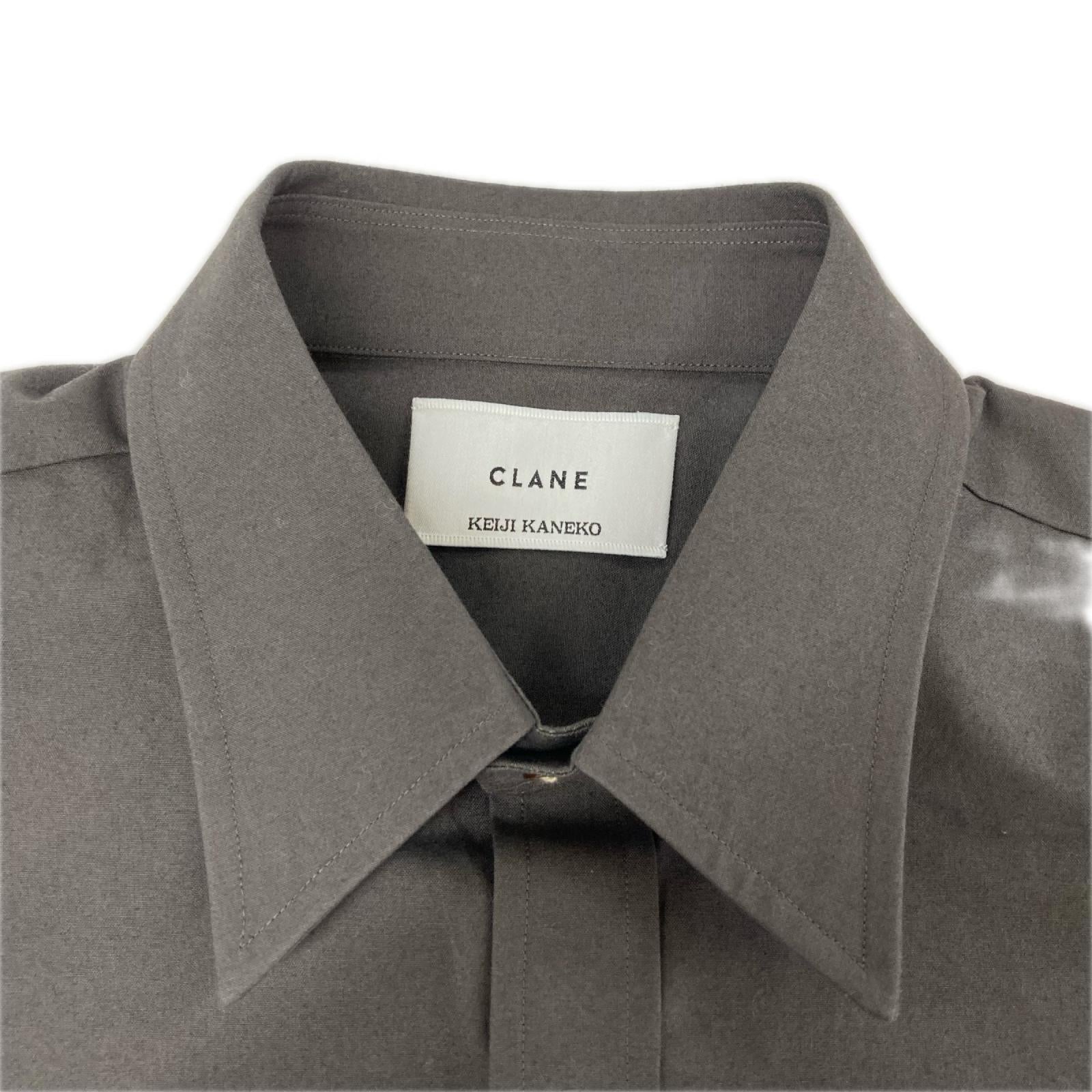 CLANE クラネ 【×KEIJI KANEKO】19122-4342 チャコール ロングスリーブ ボタンシャツ トップス
