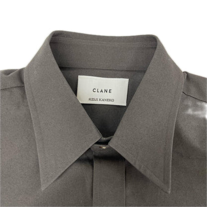 CLANE クラネ 【×KEIJI KANEKO】19122-4342 チャコール ロングスリーブ ボタンシャツ トップス