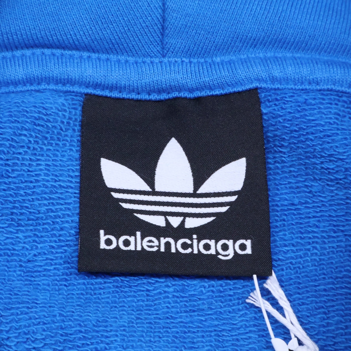 BALENCIAGA バレンシアガ ｘadidasアディダス【新品同様/国内正規】729322 Large Fit Hoodie ロゴ刺繍 プルオーバー パーカー トップス