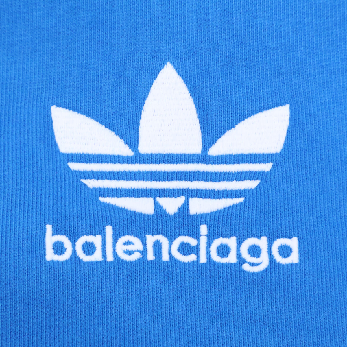 BALENCIAGA バレンシアガ ｘadidasアディダス【新品同様/国内正規】729322 Large Fit Hoodie ロゴ刺繍 プルオーバー パーカー トップス