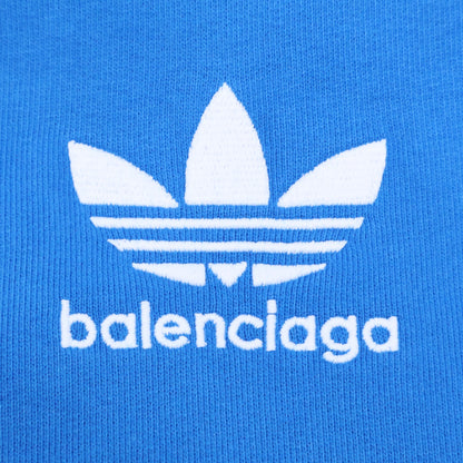 BALENCIAGA バレンシアガ ｘadidasアディダス【新品同様/国内正規】729322 Large Fit Hoodie ロゴ刺繍 プルオーバー パーカー トップス