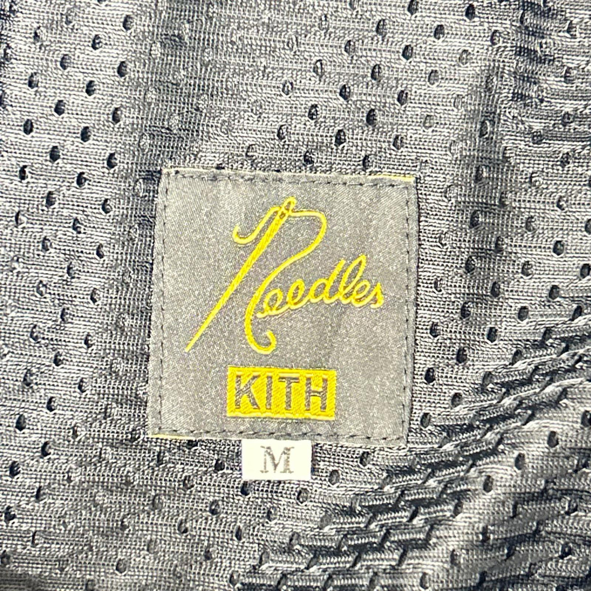 needles ニードルズ ×KITH LQ353 ネイビー ストライプ Double Knit Track Jacket/ダブルニットトラックパンツ トップス