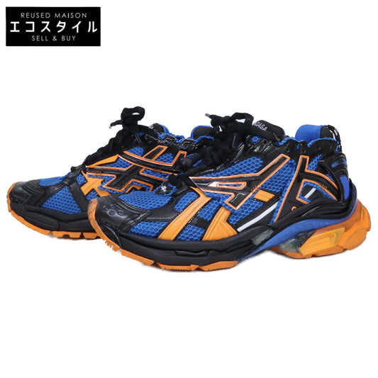 BALENCIAGA バレンシアガ 【新品同様】677403 RUNNER ランナー USED加工 カットオフ メッシュスニーカー シューズ