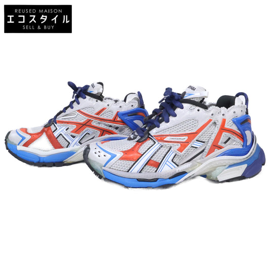 BALENCIAGA バレンシアガ 【新品同様】677403 RUNNER ランナー USED加工 カットオフ メッシュスニーカー シューズ