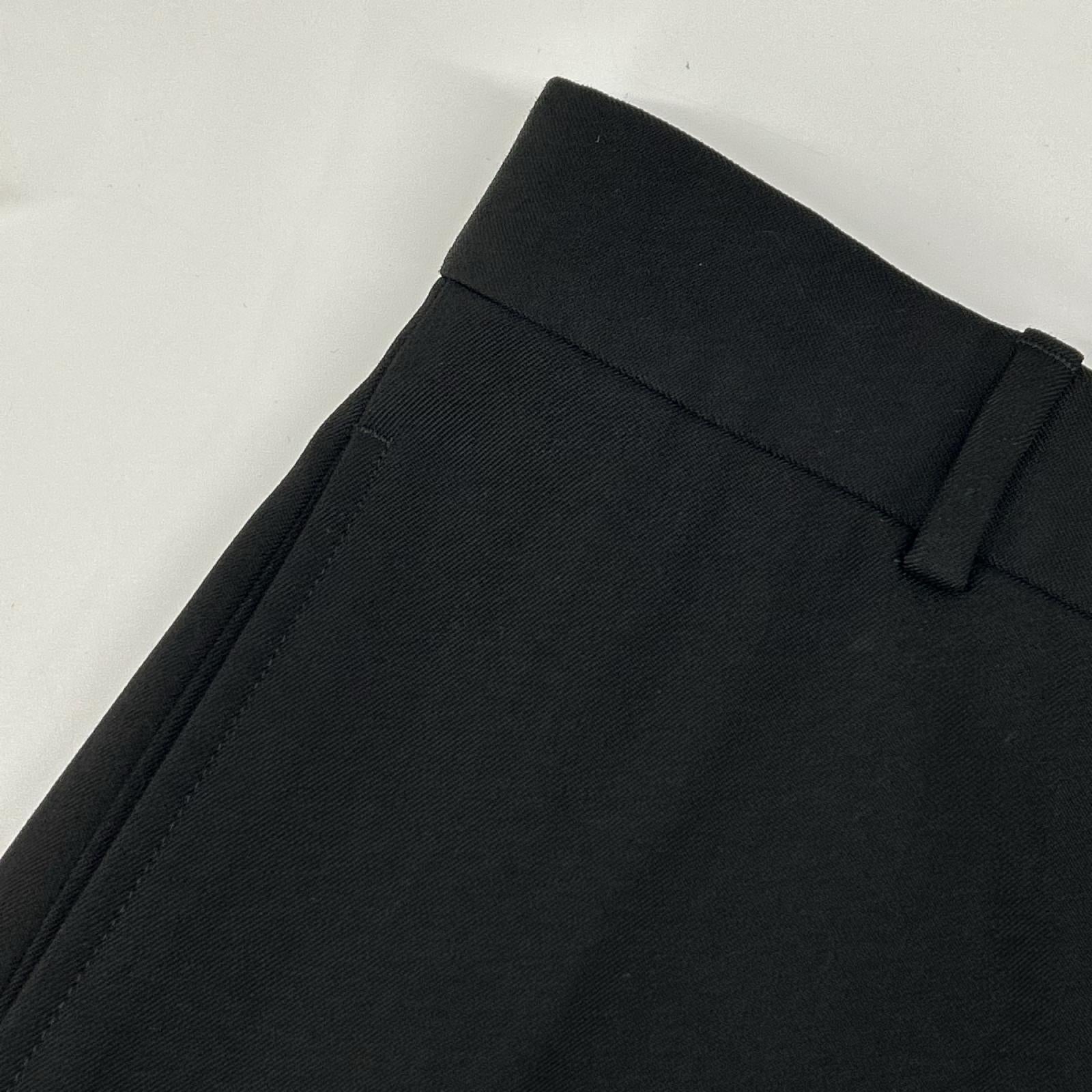 BALENCIAGA バレンシアガ 23年製 743545 ブラック センタープレス ワイドパンツ ボトムス
