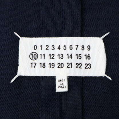 Maison margiela メゾンマルジェラ 18SS S50BN0336 ネイビー コットンジャージー ボタンレス カットオフノーカラージャケット ジャケット