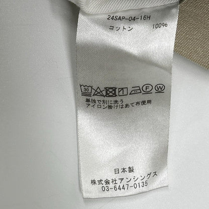 A.PRESSE アプレッセ 24SAP-04-16H エクリュ コットン ニドムバイオ加工 Type.2 Melange Gabardine Trousers ボトムス
