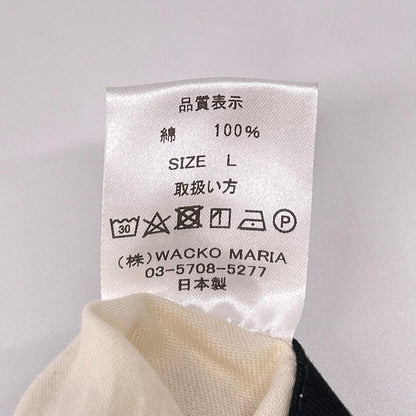 WACKO MARIA ワコマリア ブラック コットン ジップフライ ワイドテーパードパンツ ボトムス