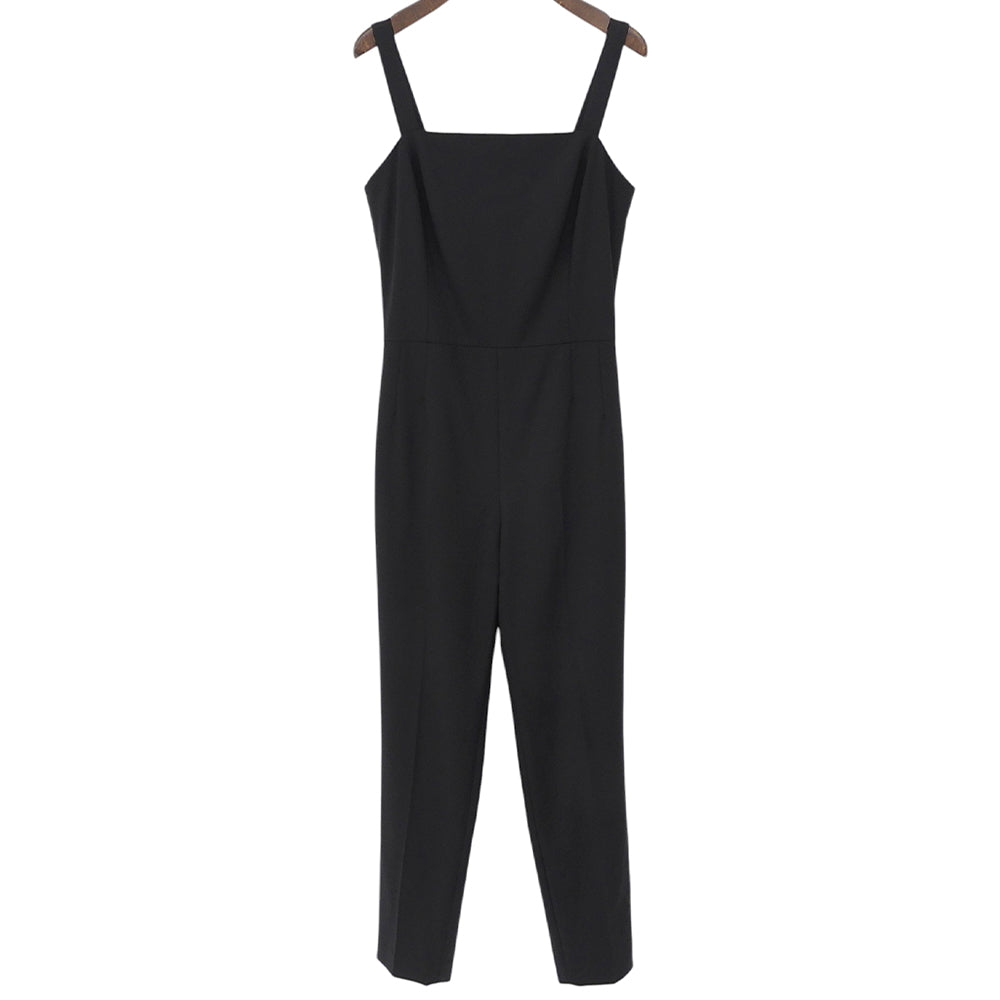 Theory セオリー SQ NK STRAP JS ジャンプスーツ レディース ブラック 0 24年製 オーバーオール オールインワン