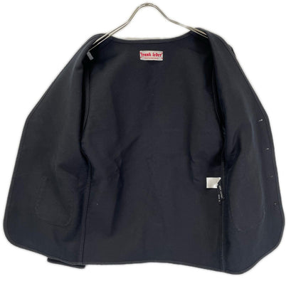 FRANK LEDER フランクリーダー ブラック ジャーマンレザー/ヘビーモールスキン カーディガン トップス