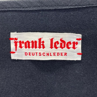 FRANK LEDER フランクリーダー ブラック ジャーマンレザー/ヘビーモールスキン カーディガン トップス