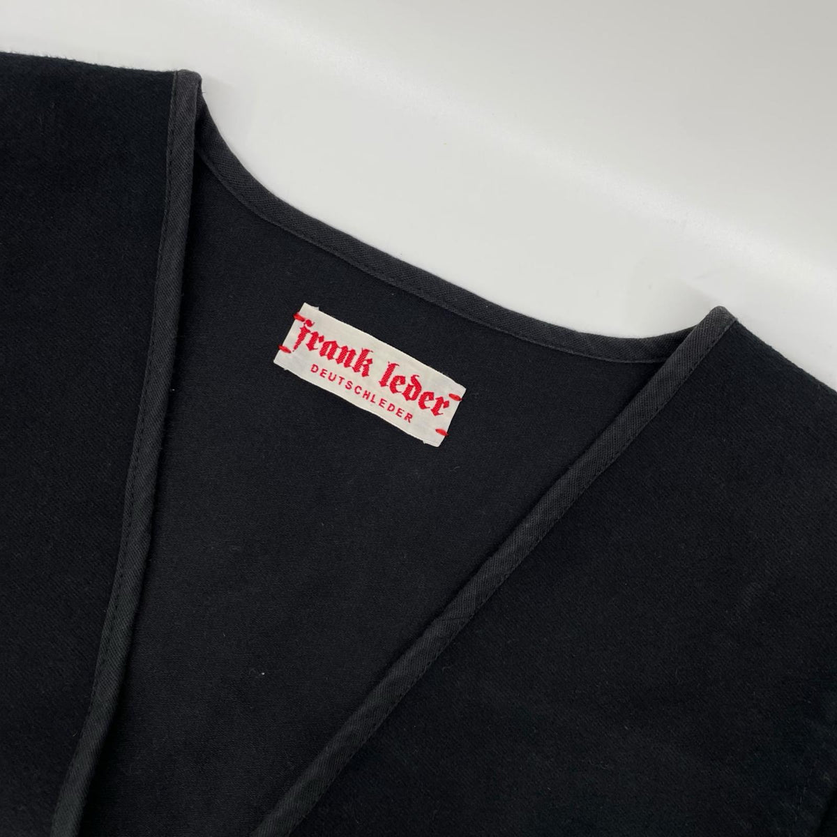 FRANK LEDER フランクリーダー ブラック ジャーマンレザー/ヘビーモールスキン カーディガン トップス