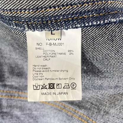 follow フォロー F-B-MJ001 インディゴ 日本製 4P ライトデニムジャケット ジャケット