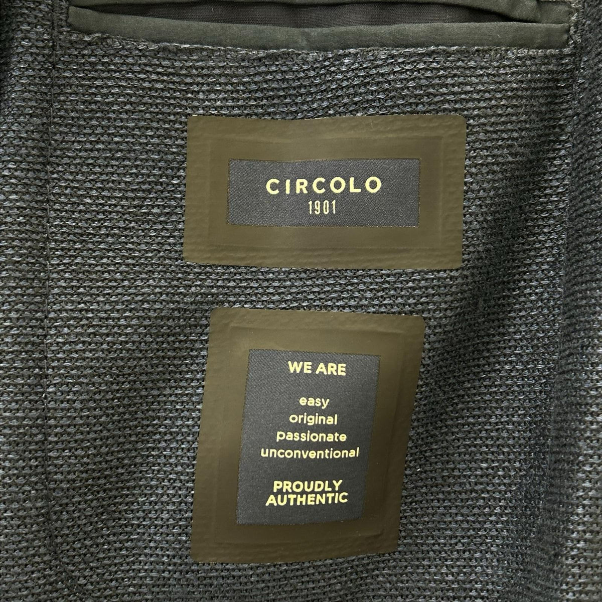 CIRCOLO1901 チルコロ1901 ネイビー リネン100 テーラードジャケット ジャケット