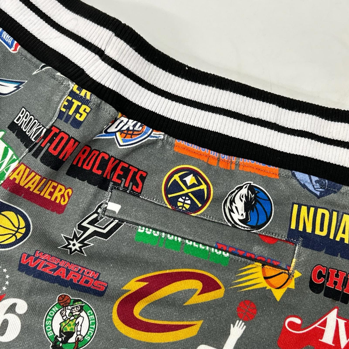 AWAKE NY アウェイクニューヨーク 【×NEW ERA×NBA】グレー チームロゴ スウェットパンツ ボトムス