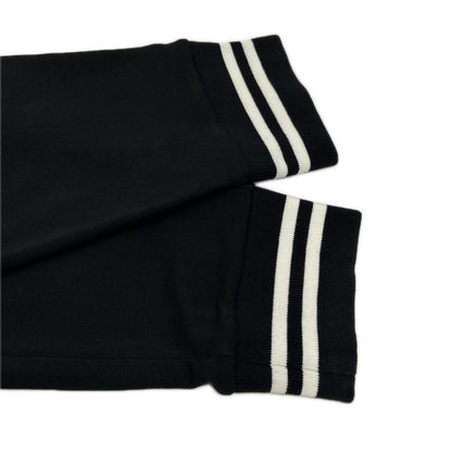 MONCLER モンクレール J10918H00017 ブラック レザーパッチ PANTALONE LUNGO /スウェットパンツ ボトムス