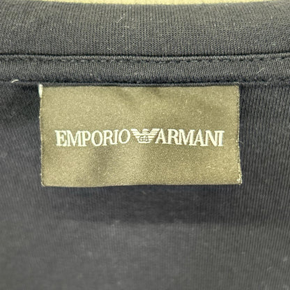 EMPORIOARMANI エンポリオアルマーニ ネイビー ロゴ刺繍 ダブルジップ ジップアップパーカー トップス