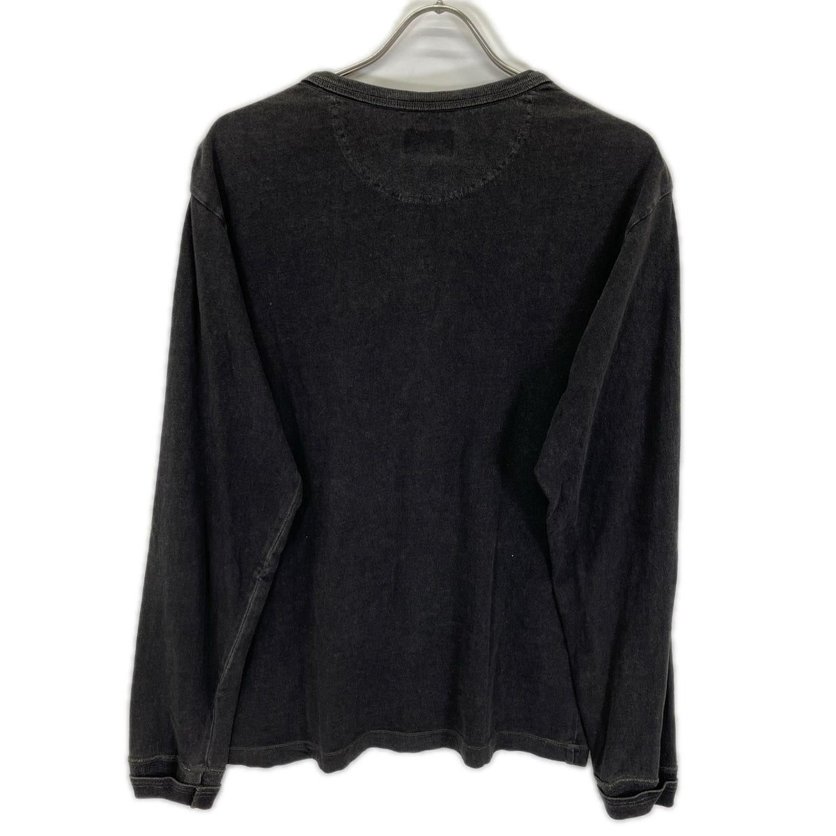 RRL ダブルアールエル ブラック Indigo Jersey Henley Shirt ヘンリーネックL/Sカットソー トップス