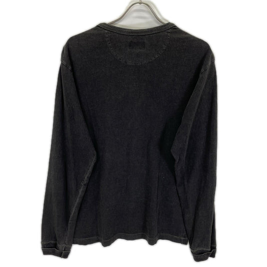 RRL ダブルアールエル ブラック Indigo Jersey Henley Shirt ヘンリーネックL/Sカットソー トップス