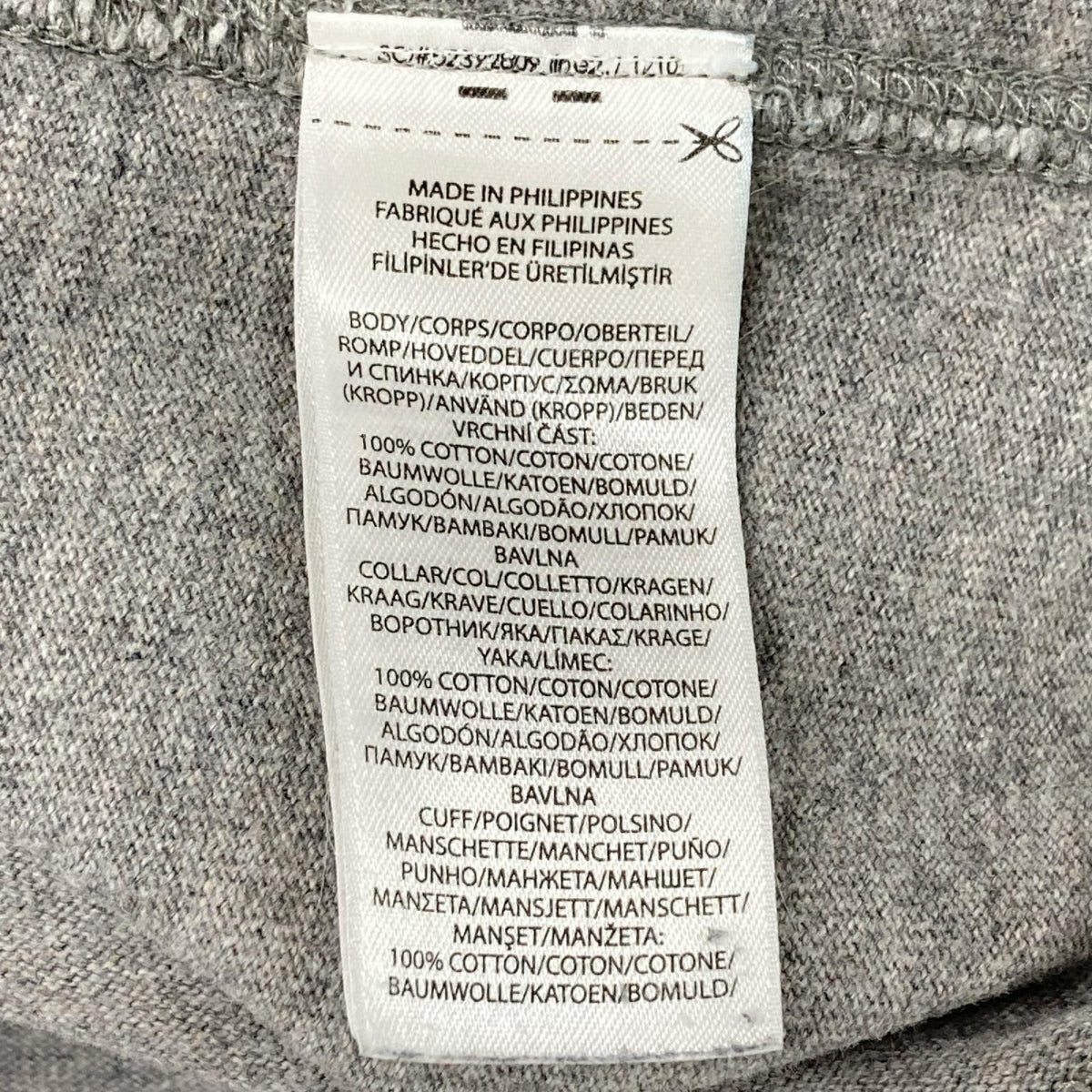 POLObyRalphLauren ポロラルフローレン 霜降りグレー ジャージーヘンリーシャツ L/Sプルオーバー トップス
