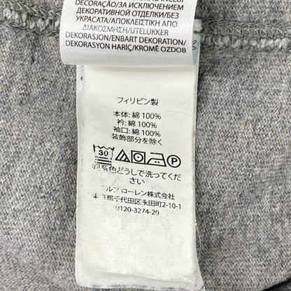 POLObyRalphLauren ポロラルフローレン 霜降りグレー ジャージーヘンリーシャツ L/Sプルオーバー トップス