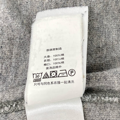 POLObyRalphLauren ポロラルフローレン 霜降りグレー ジャージーヘンリーシャツ L/Sプルオーバー トップス