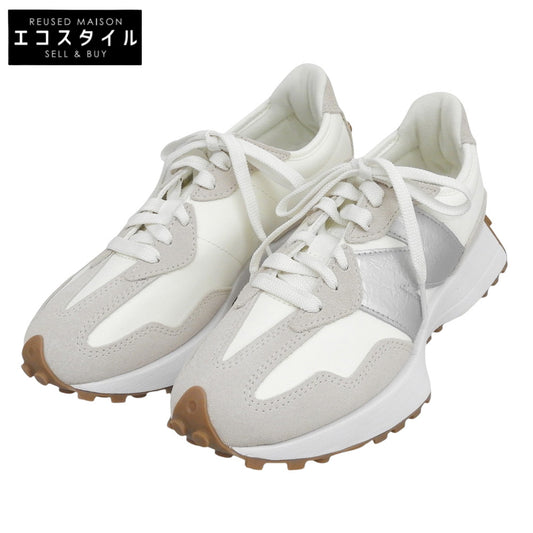NEW BALANCE ニューバランス 新品同様 ローカットスニーカー 327 レディース オフホワイト 24cm 25年製 W327240 シューズ